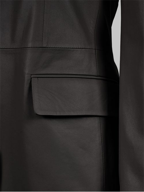 Single-breasted leather blazer DESA 1972 | K14962BLACK